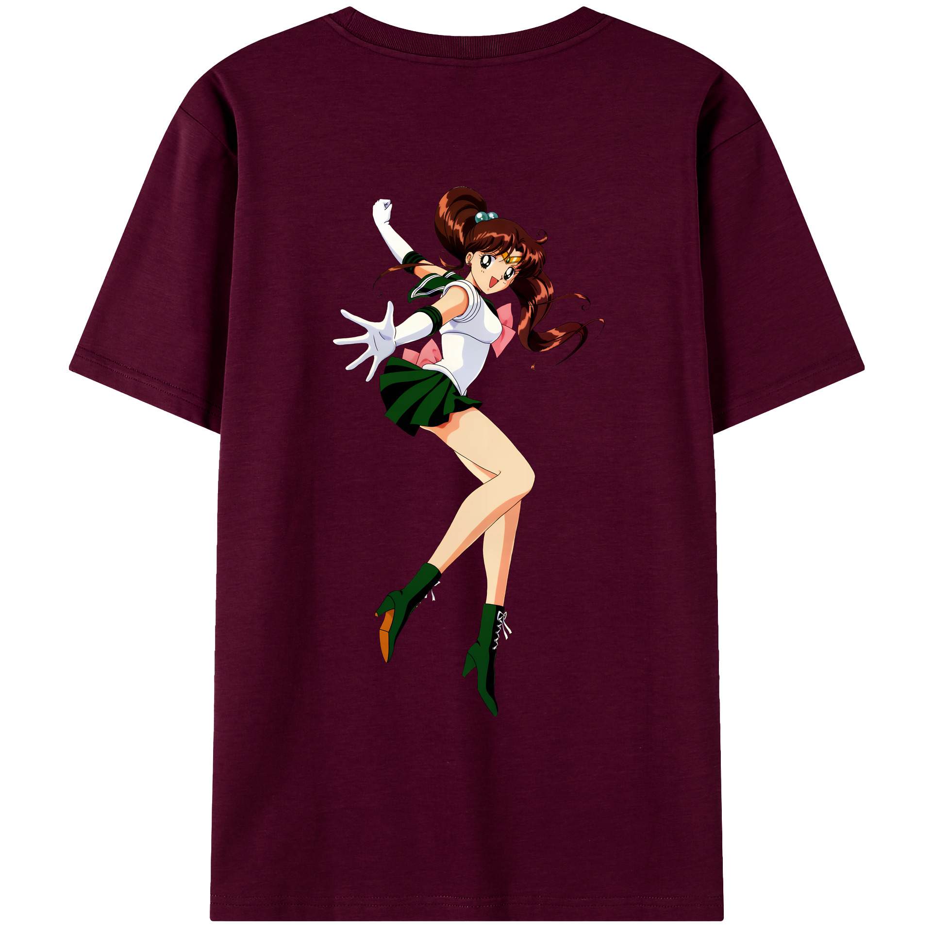 （画像用） 美少女戦士セーラームーン 木野 まこと きの まこと Sailor Moon Kino Makoto （セーラージュピター；Sailor Jupiter） レディース半袖Tシャツ(バックプリント)